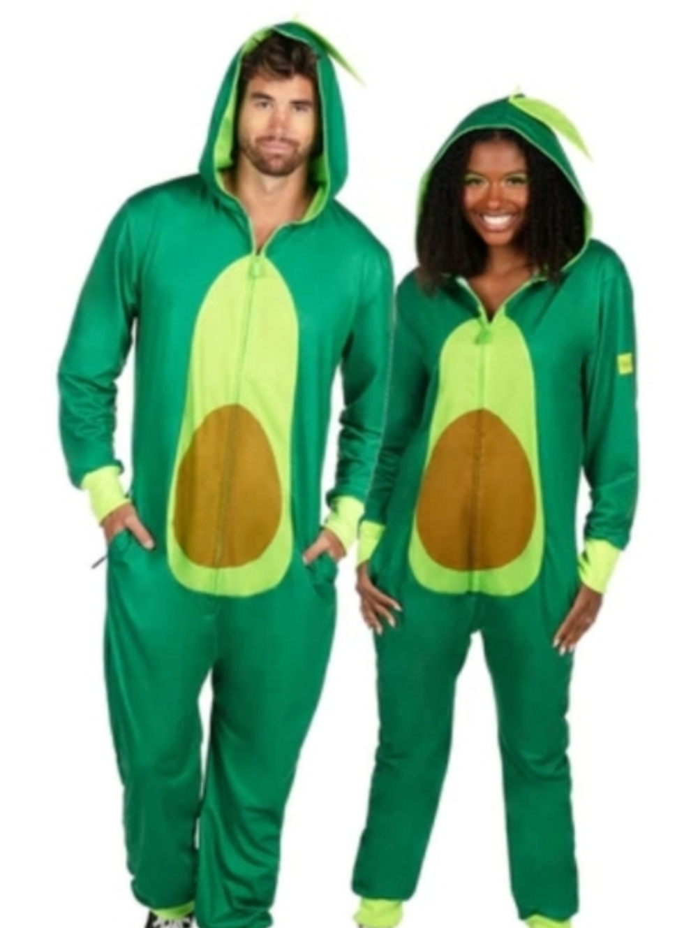 Tipsy Elves Avocado Jumpsuit Onesie Costume with Hood New
